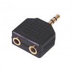 STARTECH .com 6 in. 3.5mm Audio Splitter Cable - Stereo Splitter Cable - Gold Terminals - 3.5mm Male to 2x 3.5mm Female - Headphone Splitter (MUY1MFF) - audio splitter - 15.2 cm MUY1MFF